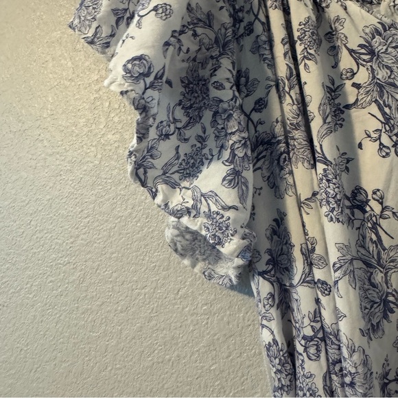 Cynthia Rowley Blue and White Floral Mini Dress Small - Picture 5 of 12